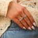 Λευκόχρυσο δαχτυλίδι καρδιά Κ14 με ζιργκόν